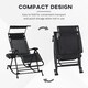 image 3 of Outsunny Folding Recliner Chair Outdoor Lounge Rocker Zero-Gravity Seat