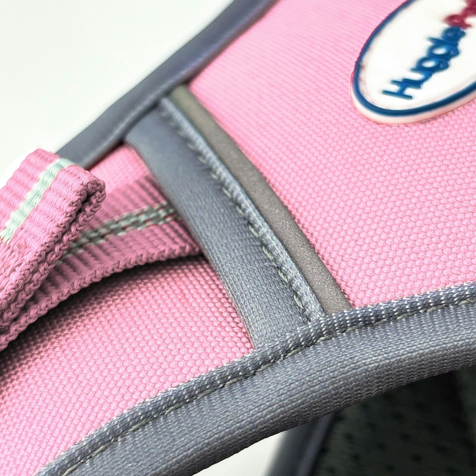 image 1 of HugglePets Activity & Travel Dog Harness Pink | S