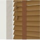 image 2 of 80cm Truffle Faux Wood Venetian Blinds with Tapes (120cm Drop) | Brown | Brown