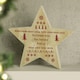 image 2 of Personalised Christmas Fair Isle Wooden Star Ornament