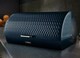 image 1 of Tower Empire Roll Top Bread Bin Midnight Blue & Brass Accents Kitchen Storage