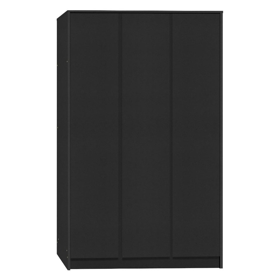 image 1 of Malvern 4 Piece Bedroom Set with 3 Door Triple Wardrobe Black