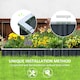 image 5 of Outsunny Metal Raised Garden Bed No Bottom DIY Large Planter Box  Gloves