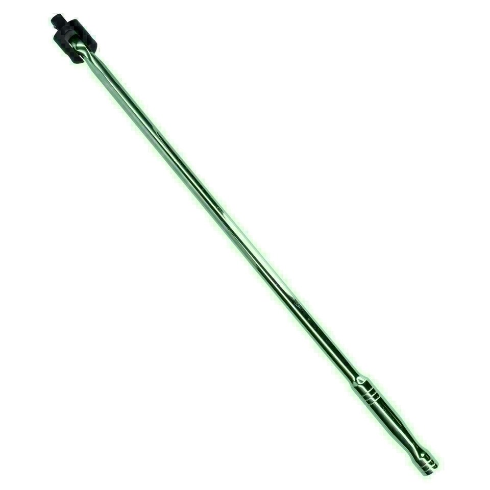 image 1 of 1/2" Drive 24" Breaker Bar Plus 3 Metric Alloy Wheel Nut Sockets 17 19 21mm
