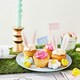 image 3 of Bunny Ears & Happy Easter Flag Food Picks - Pack of 12