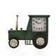 image 1 of Hometime Mantel Clock - Dark Green Tractor Green