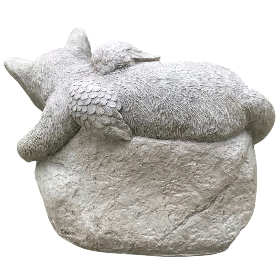 image 1 of Cat With Angel Wings Memorial Grave Marker Or Pet Loss Gift