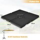 image 2 of COSTWAY 4 PCS Garden Parasol Stand Base Sand Water Filled 13L