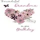 image 2 of Hand-Finished Wonderful Grandma Birthday Greeting Card