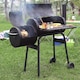 image 5 of Groundlevel Alabama Alfs Smoker BBQ Charcoal Grill Outdoor Garden Barbecue Offset Side Smoker Compartment