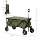 image 5 of Outsunny Folding Wagon Garden Cart Collapsible Camping Trolley for Outdoor
