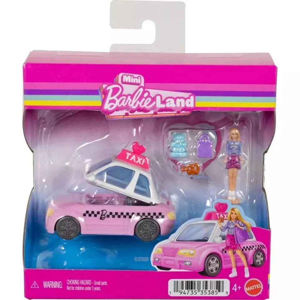 Barbie Mini Land Playset Taxi