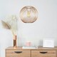 image 3 of ValueLights Faraday Copper Ceiling Pendant Shade and B22 GLS LED 6W Warm White 3000K Bulb