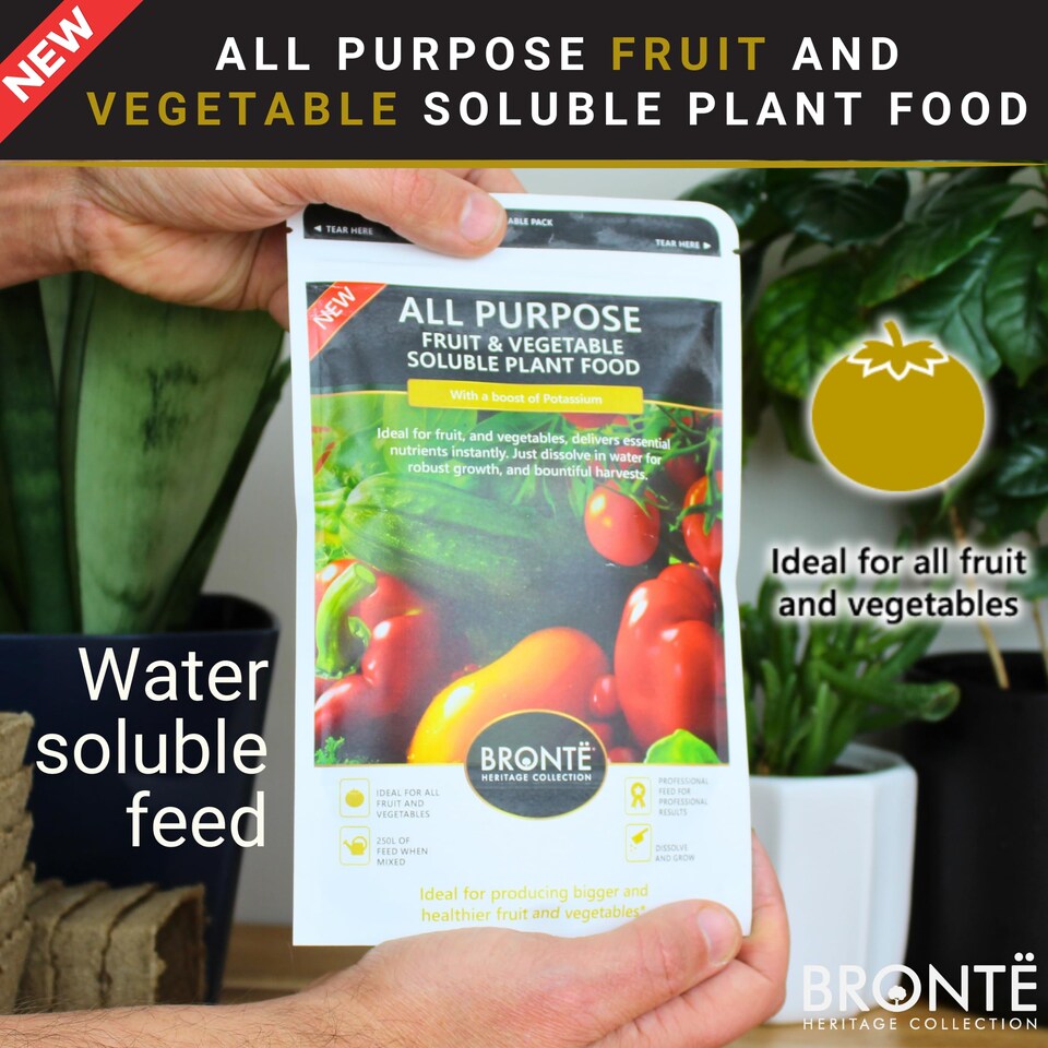 image 1 of All Purpose Fruit & Vegetable Plant Food 250g Fast Acting Nutrient-Rich Fertiliser with Potassium Bigger Healthier Crops