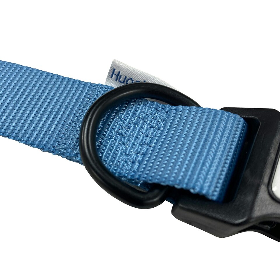 image 1 of HugglePets Snappy Adjustable Dog Collar Blue | S