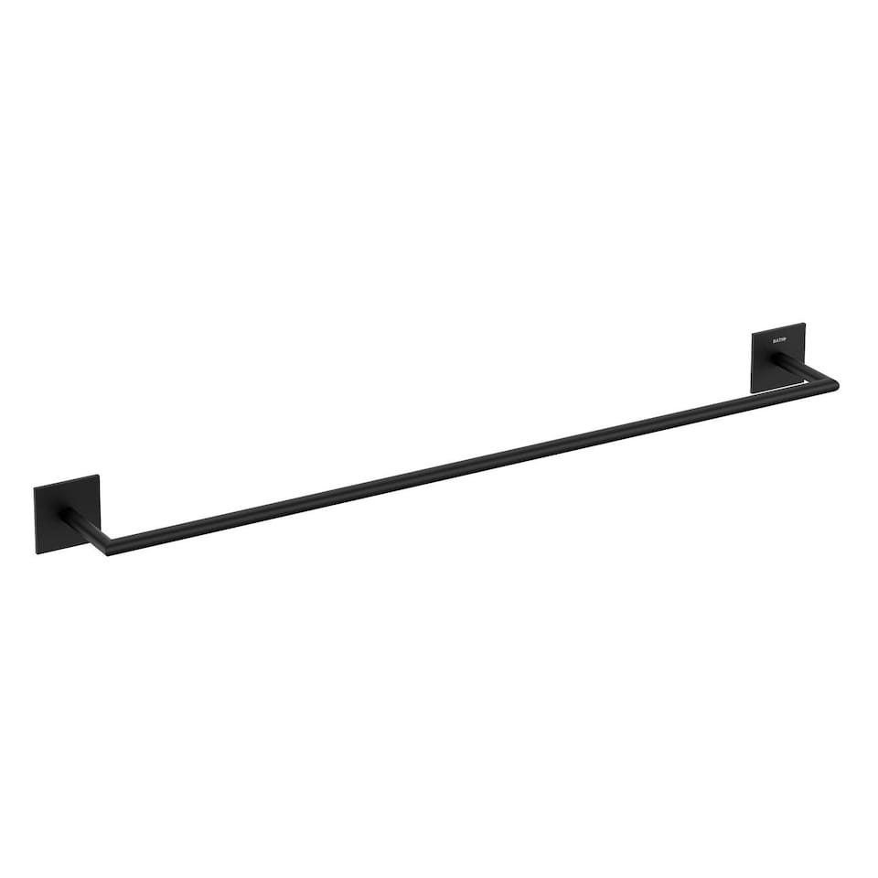 image 1 of Cosmic Wall Mounted Towel Rail w/ Metal & Self-Adhesive, Matt Finish Black-60cm