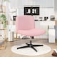 image 7 of Rattantree Ergonomic Cross Legged Office Chair Armless Velvet Desk Chair