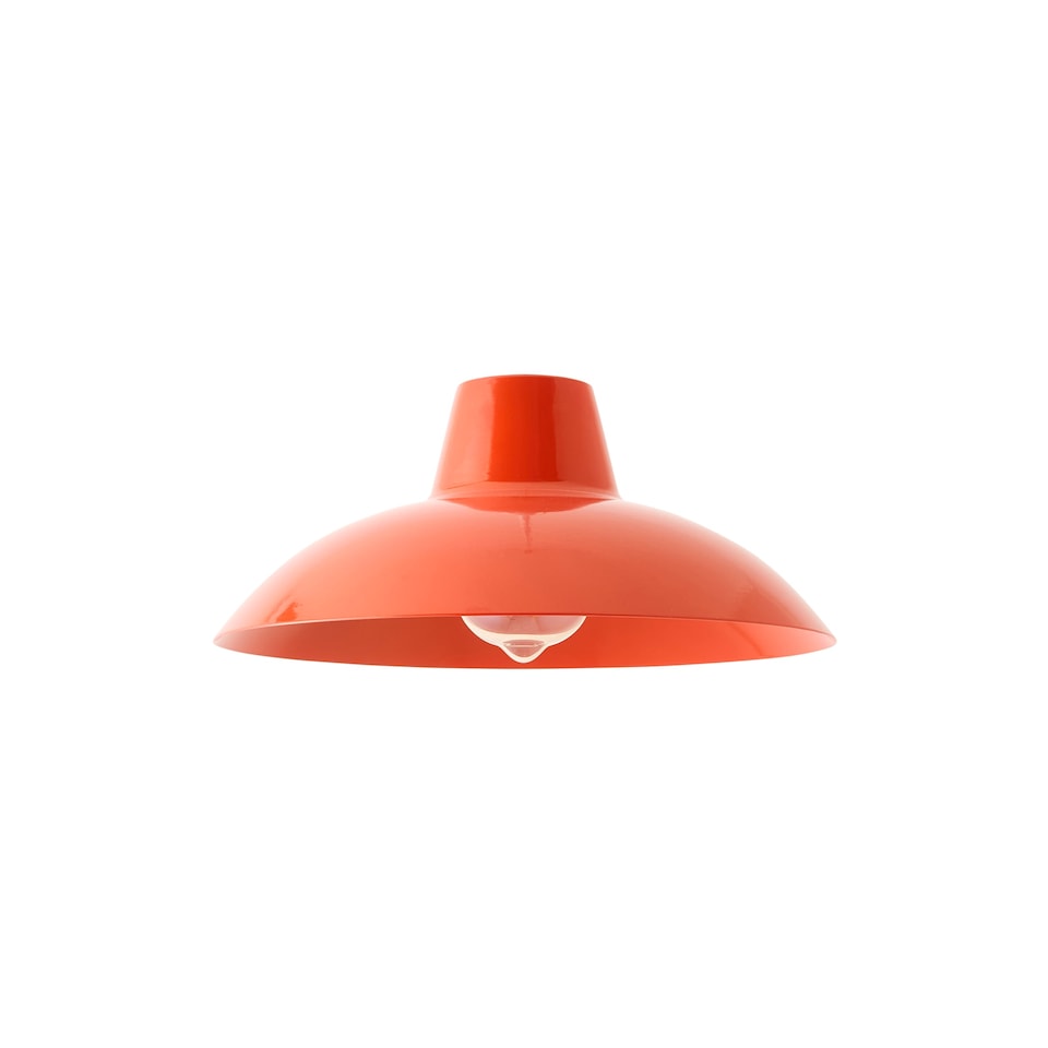 image 1 of ValueLights Civic Red Metal Fit Ceiling Pendant Light Shade and Bulb