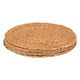 image 1 of Argon Tableware Round Woven Typha Placemats - 30cm - Pack of 6 | Brown | Brown