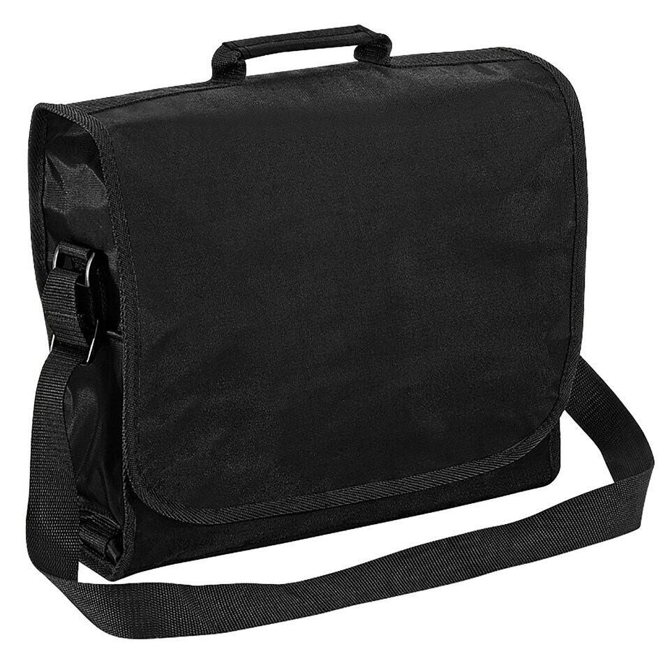 image 1 of Quadra Plain Record / Messenger Bag (9 Litres) - Black - One Size | Black