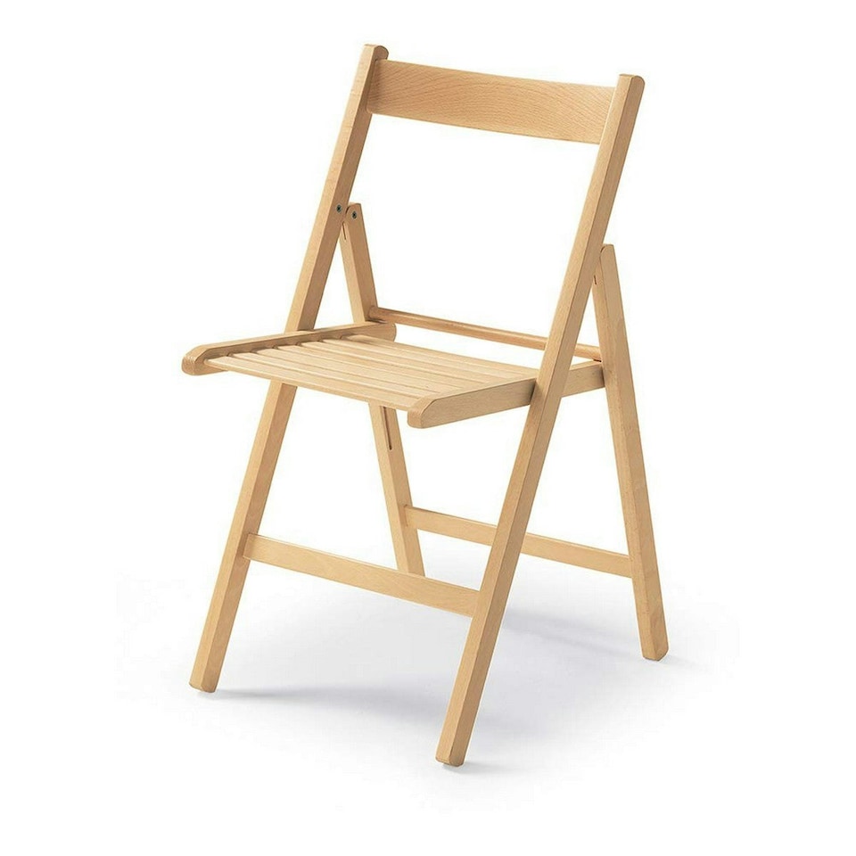 Folding Chair Brown Wood Beech 79 x 42,5 x 47,5 cm Brown