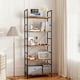 image 5 of Levede Bookshelf 5 Tier Open Display Shelf 157.5cm Storage Cabinet Bookcase Brown | Brown
