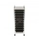 image 9 of Oypla 10 Drawer Storage Mobile Makeup Salon Trolley Portable Storage Organiser Black