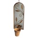 image 1 of Wall Mirror with Planter - Metal - L15 x W20 x H56 cm - Rusty