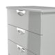 image 5 of Holborn 4 Drawer Chest of Drawers in Grey Gloss & Dusk Grey (Ready Assembled) | Grey | Grey Gloss & Dusk Grey