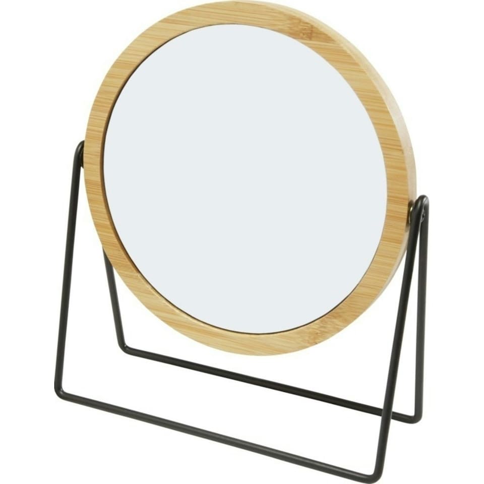 image 1 of Bullet Hyrra Bamboo Free Standing Mirror - Natural - One Size