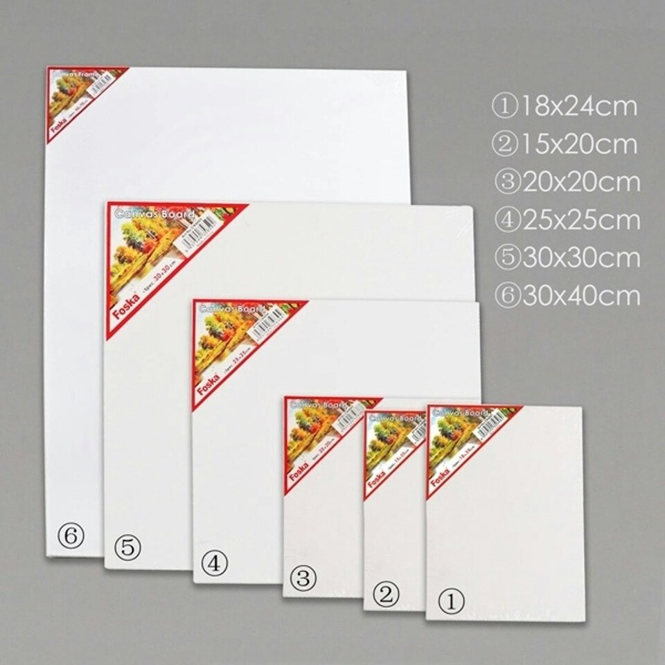 image 1 of 25 x 25cm Artist Paint Canvas Drawing Board