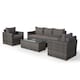 image 5 of Giardino Sydney 5 Seater Rattan Sofa Set with Drinks Cooler Coffee Table | Grey | Grey | Five Plus Seater