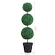 image 6 of Outsunny 2 PCS Artificial Boxwood Three Balls Tree Decorative  Plant Leaves