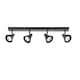 image 1 of Burton - Matt Black & Chrome Detail 4 Way Adjustable Ceiling Spotlight