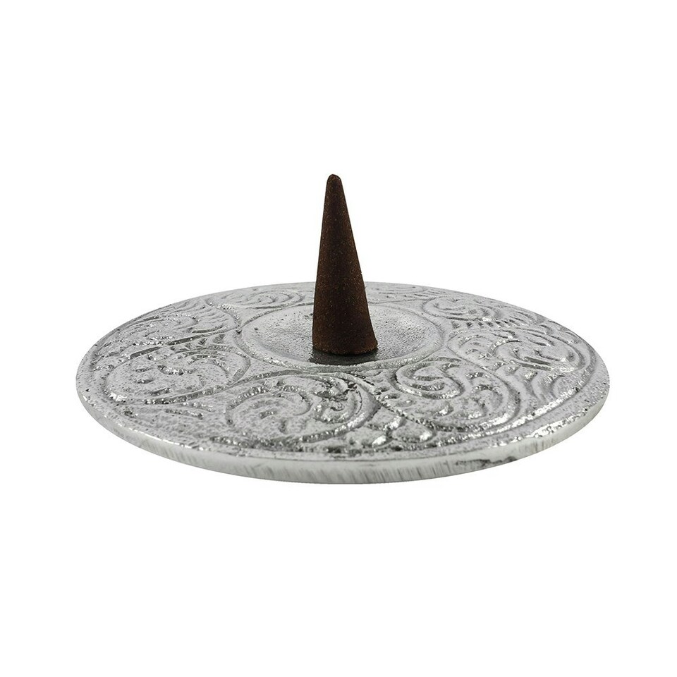 image 1 of Something Different Pentagram Incense Holder - Silver - One Size