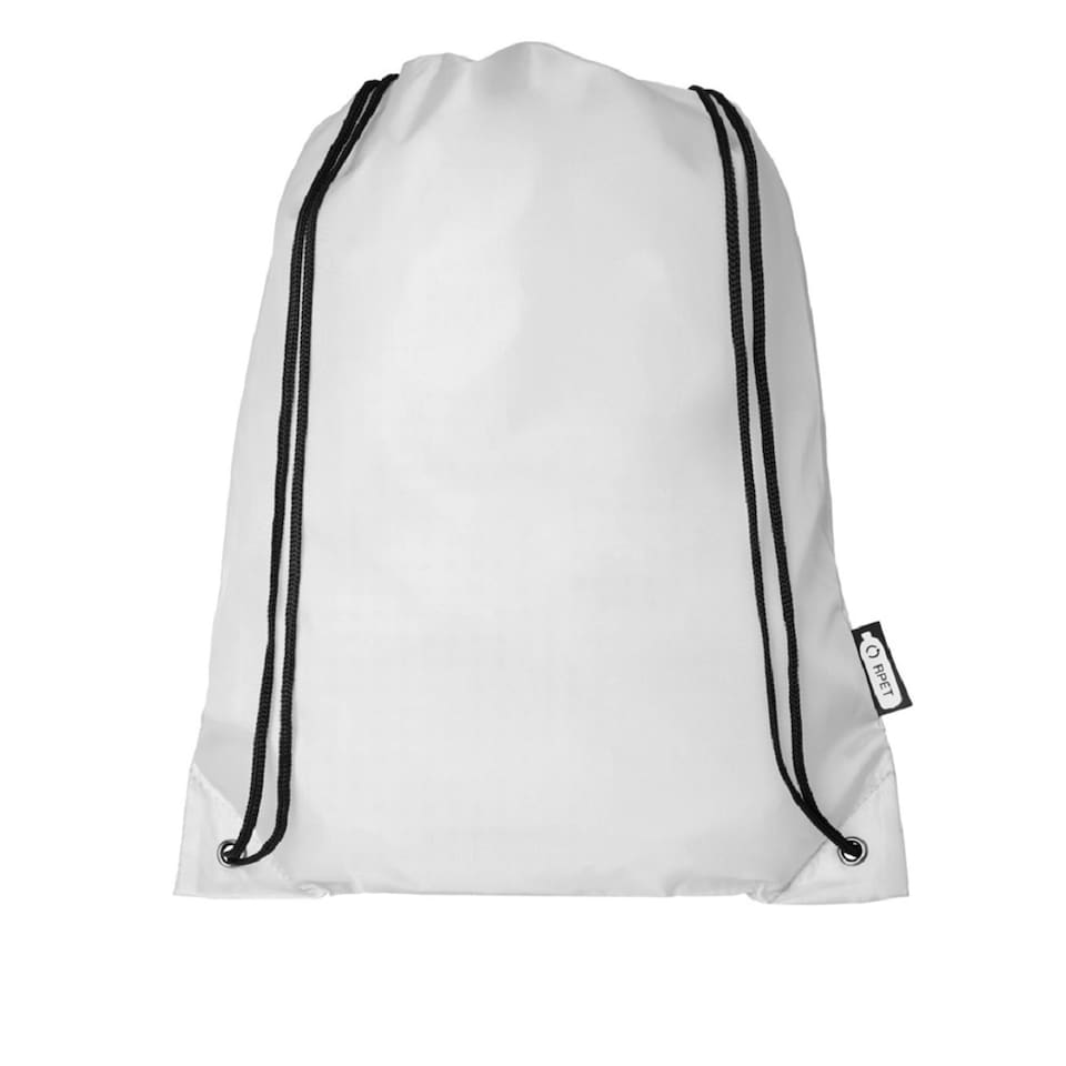 Bullet Oriole Recycled Drawstring Backpack - White - One Size