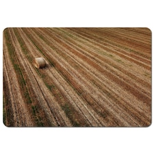 Aerial view of hay bale fields (Placemat)