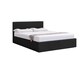 image 1 of Ottoman Storage Bed black 4ft small double velvet cushioned bedroom