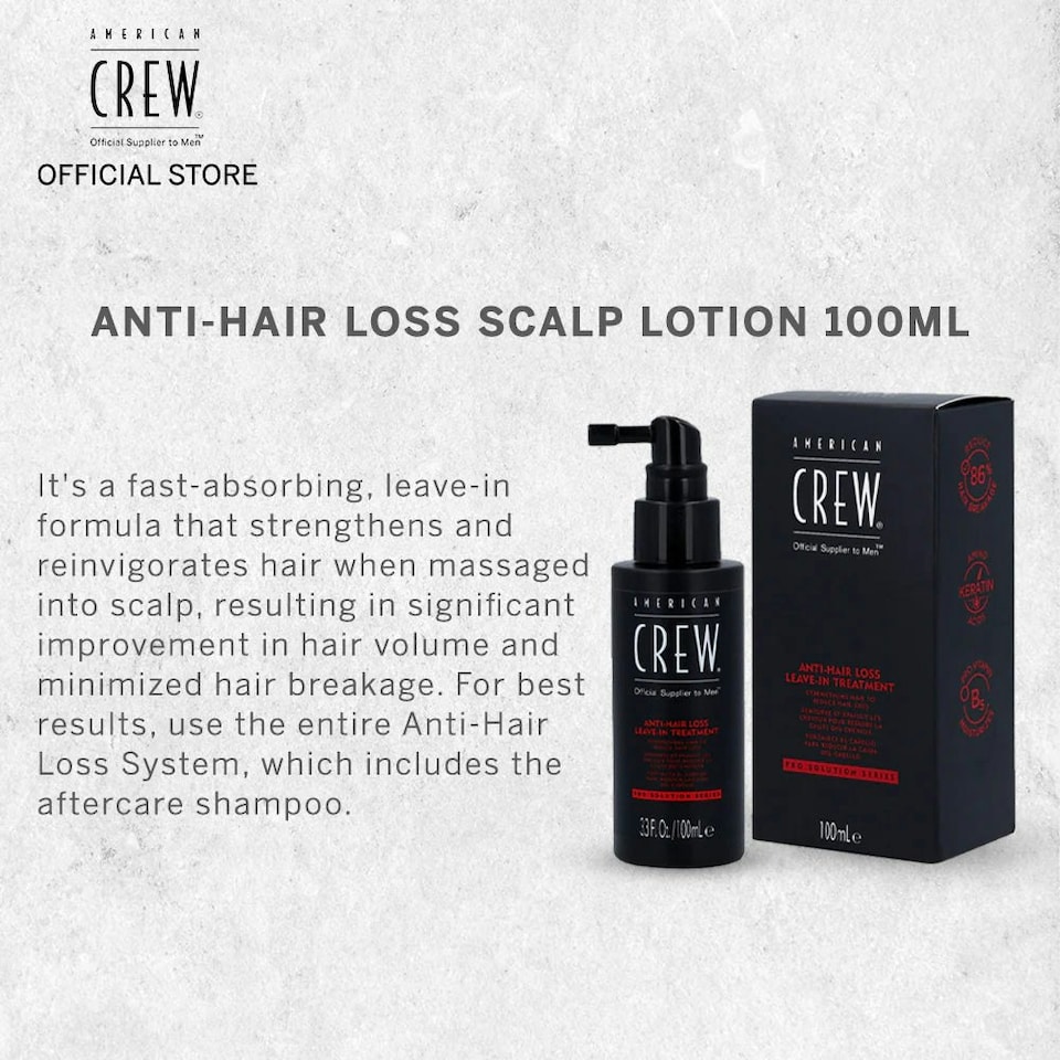 image 1 of American Crew Anti Hair Loss Leave In Treatment | Cream