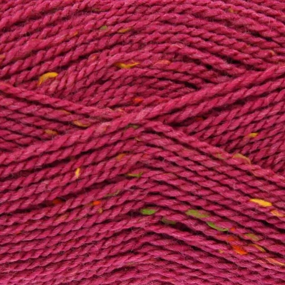 King Cole Pink Big Value Aran Yarn (Value Pack 12 x 100g Balls) For Crochet, Knitting - 212m per ball