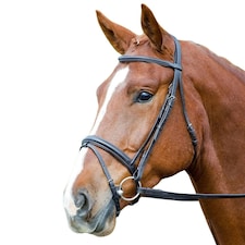 Aviemore Comfort Fit Leather Horse Bridle - Black - Cob