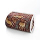 image 3 of Fox and Deer Soft Fleece Throw - 140 x 180cm Cosy Sherpa Blanket Red | Mulberry