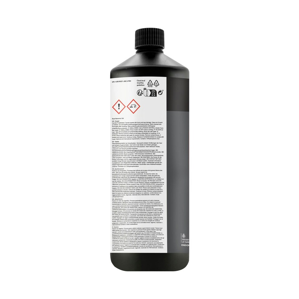 image 1 of Jenolite Back 2 Bare Metal Concentrated Rust Remover Gel - 1l