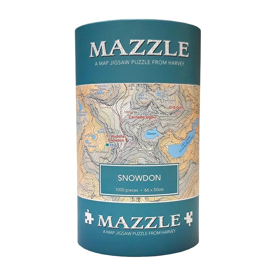 image 1 of Harvey Snowdon Mazzle Map Jigsaw Puzzle 1000pcs