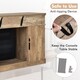 image 6 of COSTWAY 2000W Electric Fireplace Insert Fireplace Natural
