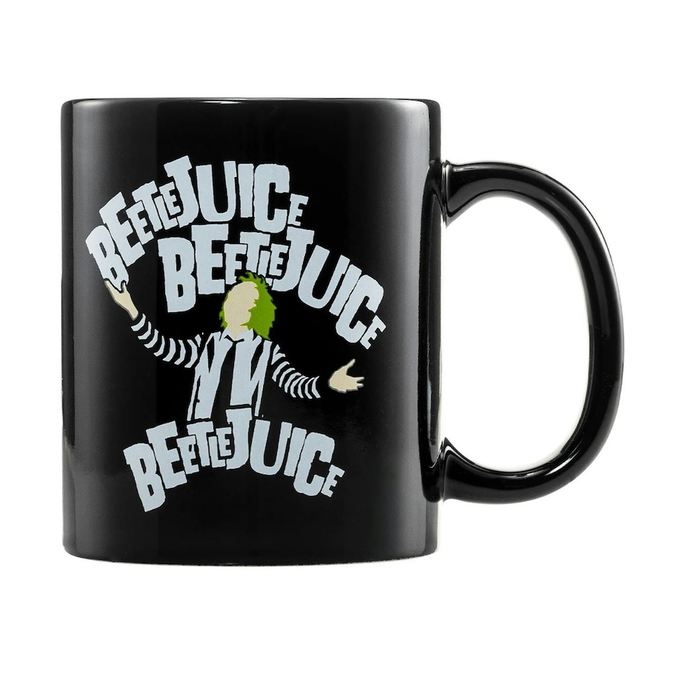 image 1 of Beetlejuice Mug and Sock Set - Black/White - 6 UK-11 UK