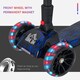 image 5 of HOMCOM Child 3-Wheel Scooter Light Music Water Spray Rechargeable 3-6 Yrs Blue