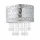 image 1 of ValueLights Enna Silver Moroccan Style Acrylic Droplet Ceiling Shade and Bulb
