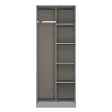 Dallas Tall Open Wardrobe in Dusk Grey (Ready Assembled) | Grey | Dusk Grey