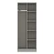 image 1 of Dallas Tall Open Wardrobe in Dusk Grey (Ready Assembled) | Grey | Dusk Grey